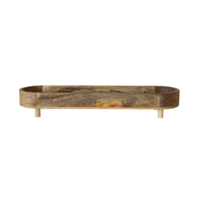 Mango Wood Footed Tray