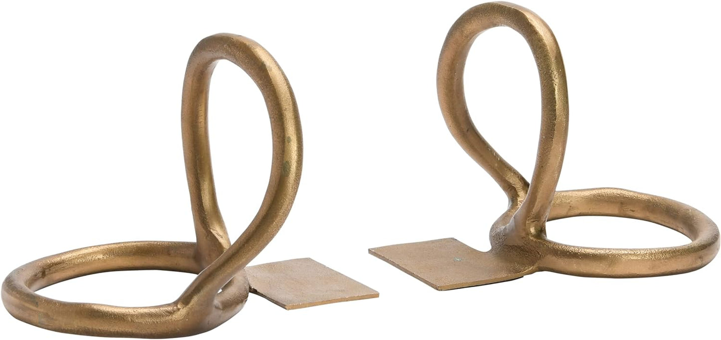 Decor - Bookend, Abstract Brass