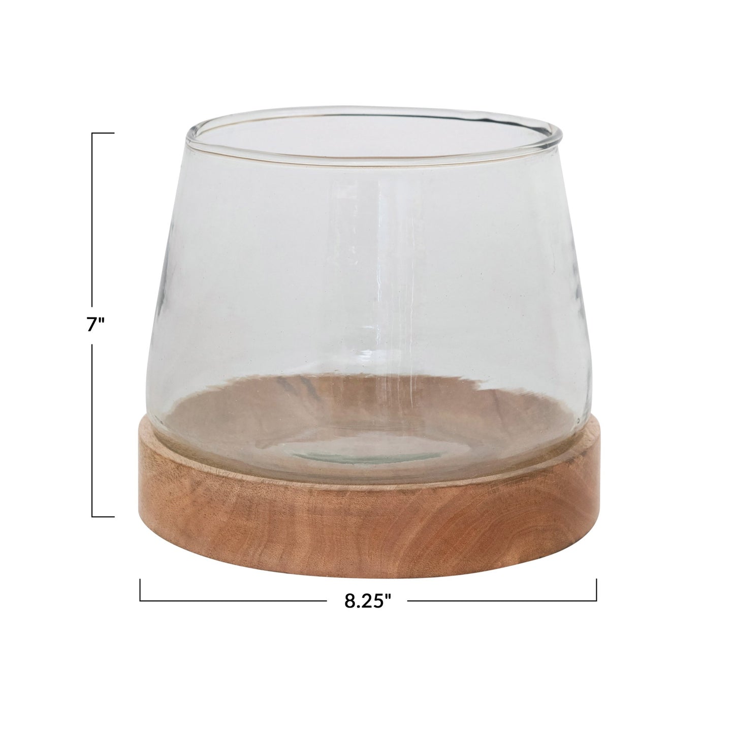 Candle Holder - Glass Vase w/ Base