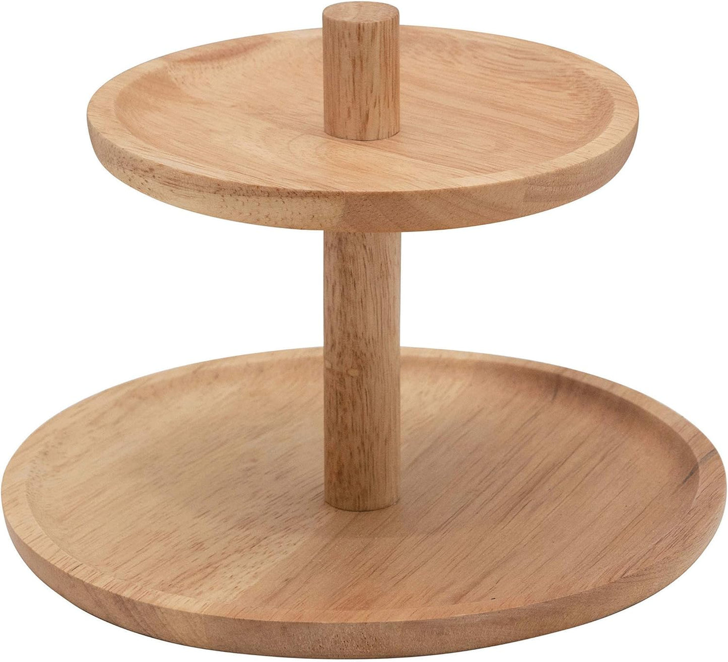 Tray - Two Tiered Rubberwood