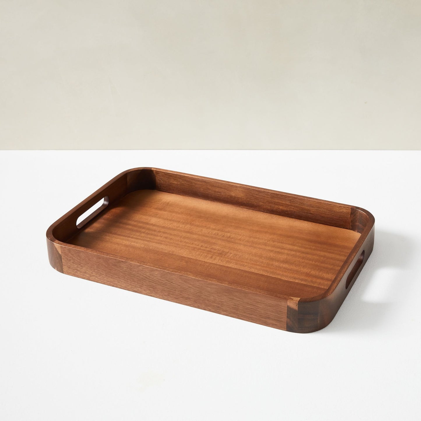 Tray - Rounded Edge Wood with Handles