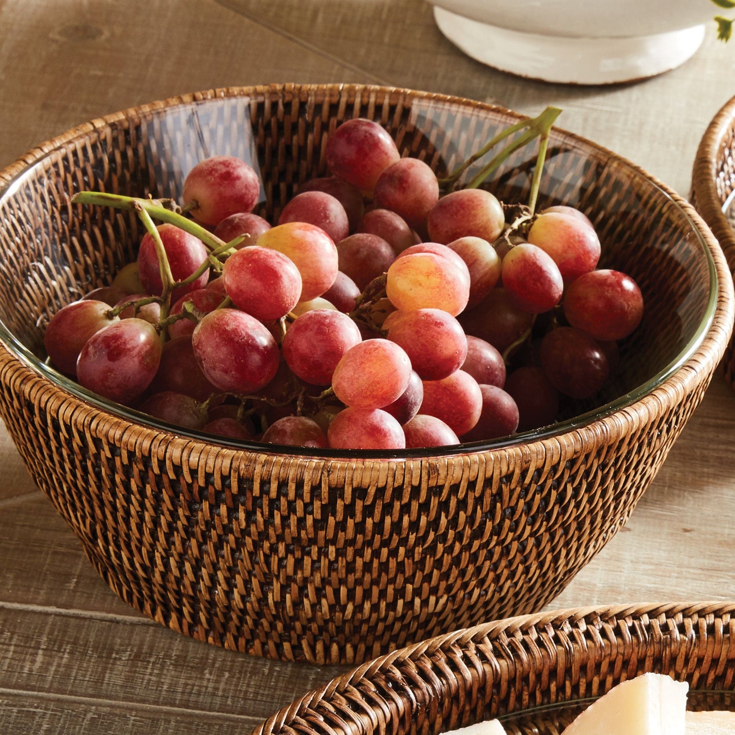 Bowl- Burma Rattan Serving Bowl