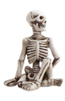 Season Item - Yoga Skeleton Miniature Statue