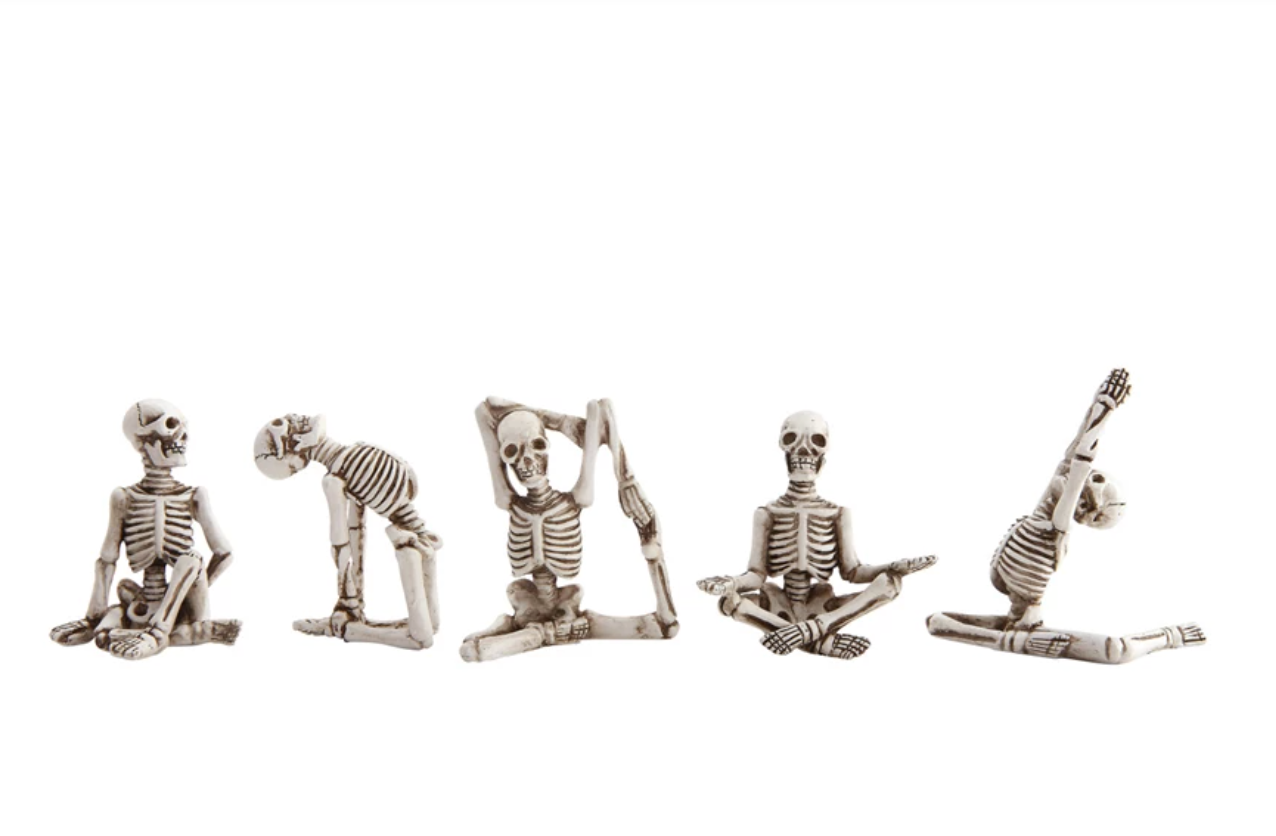 Season Item - Yoga Skeleton Miniature Statue