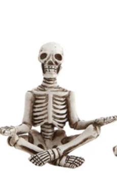 Season Item - Yoga Skeleton Miniature Statue