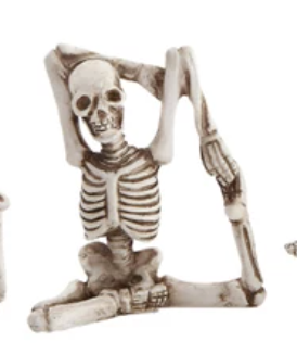 Season Item - Yoga Skeleton Miniature Statue