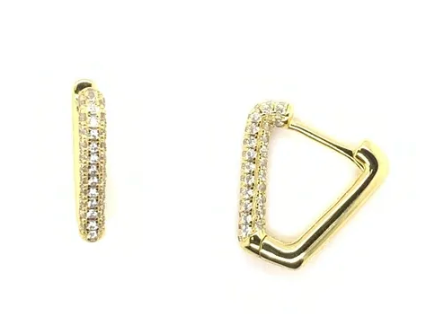 Jewelry - Earrings, Triangle Huggies