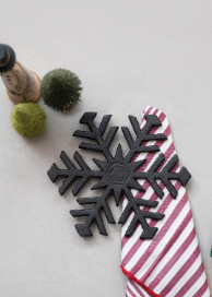 Seasonal Item - Cast Iron Snowflake Trivet