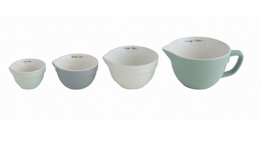 Kitchen Accessory - Measuring Cups, Ceramic Stacked