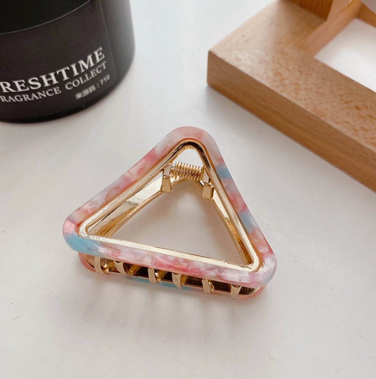 Bath and Beauty - Hair Clip, Triangular with a Touch of Gold