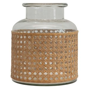 Vase - Glass with Cane Sleeve