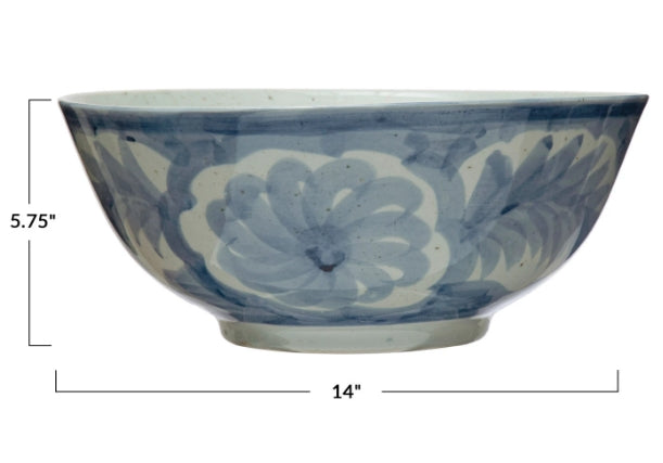 Bowl - Stoneware, Hand-Painted