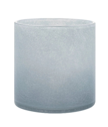 Candle Holder - Light Blue Glass Hurricane