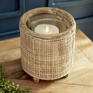 Candle Holder - Woven Hurricane