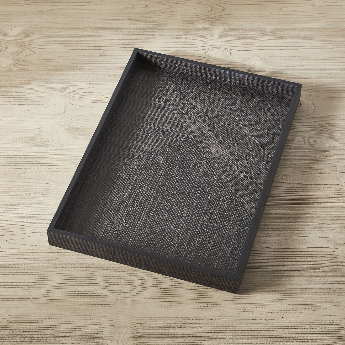 Tray - Black Engineered Wood