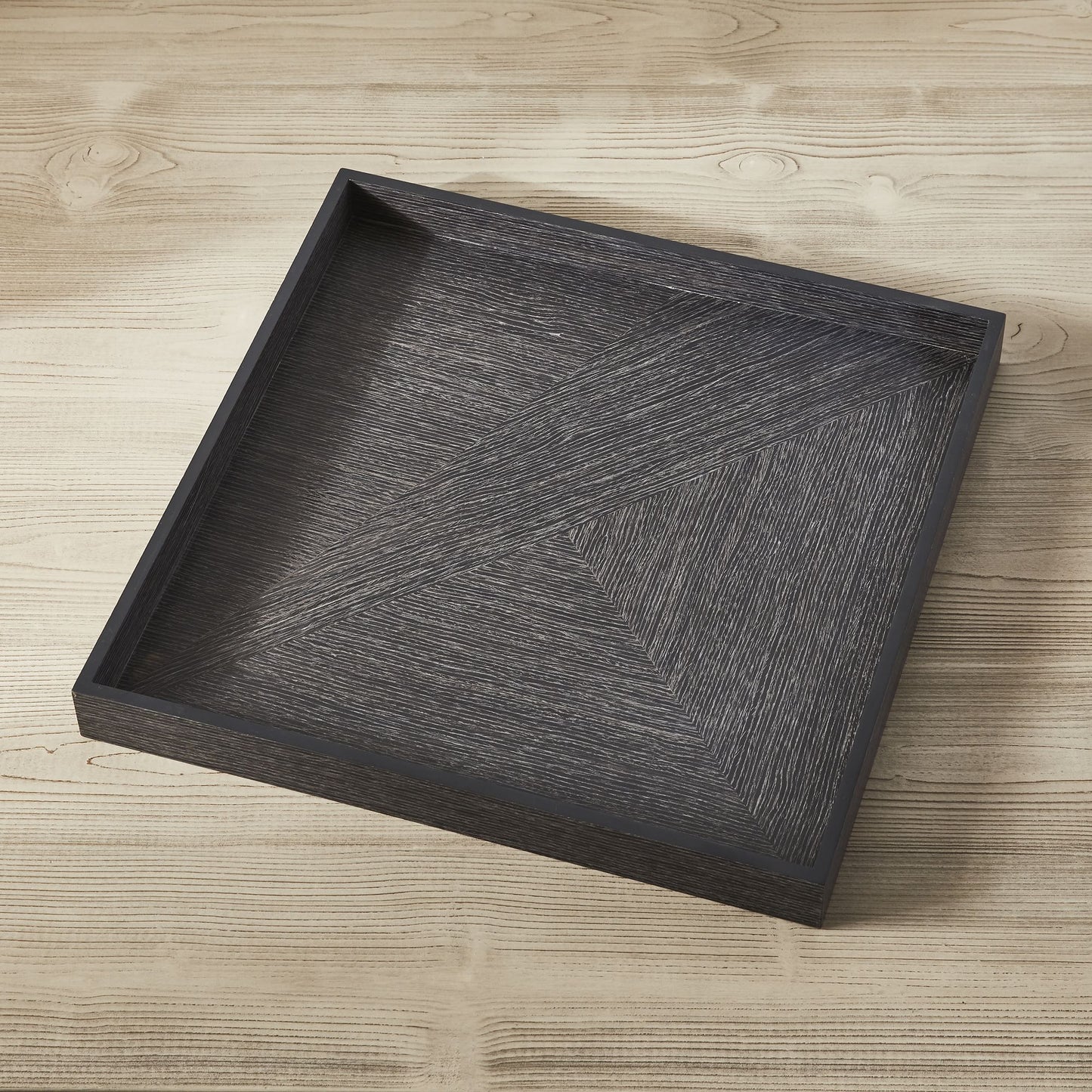 Tray - Black Engineered Wood